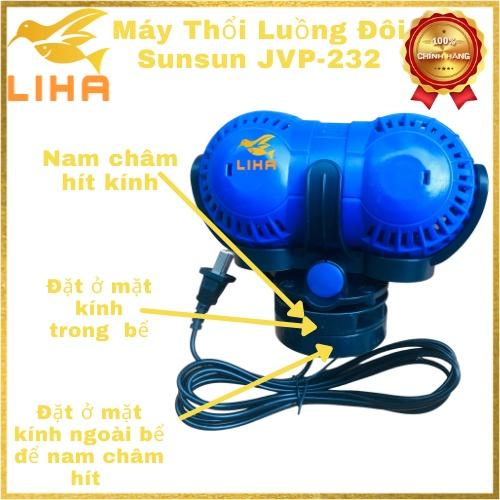 Máy Thổi Luồng Đôi Sunsun JVP-232 (26W - 15000L/H) - Máy Tạo Sóng Cho Bể Cá