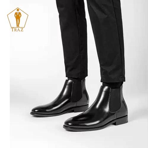 Giày boots nam Chelsea Boots Classic TRAZ đế khâu111