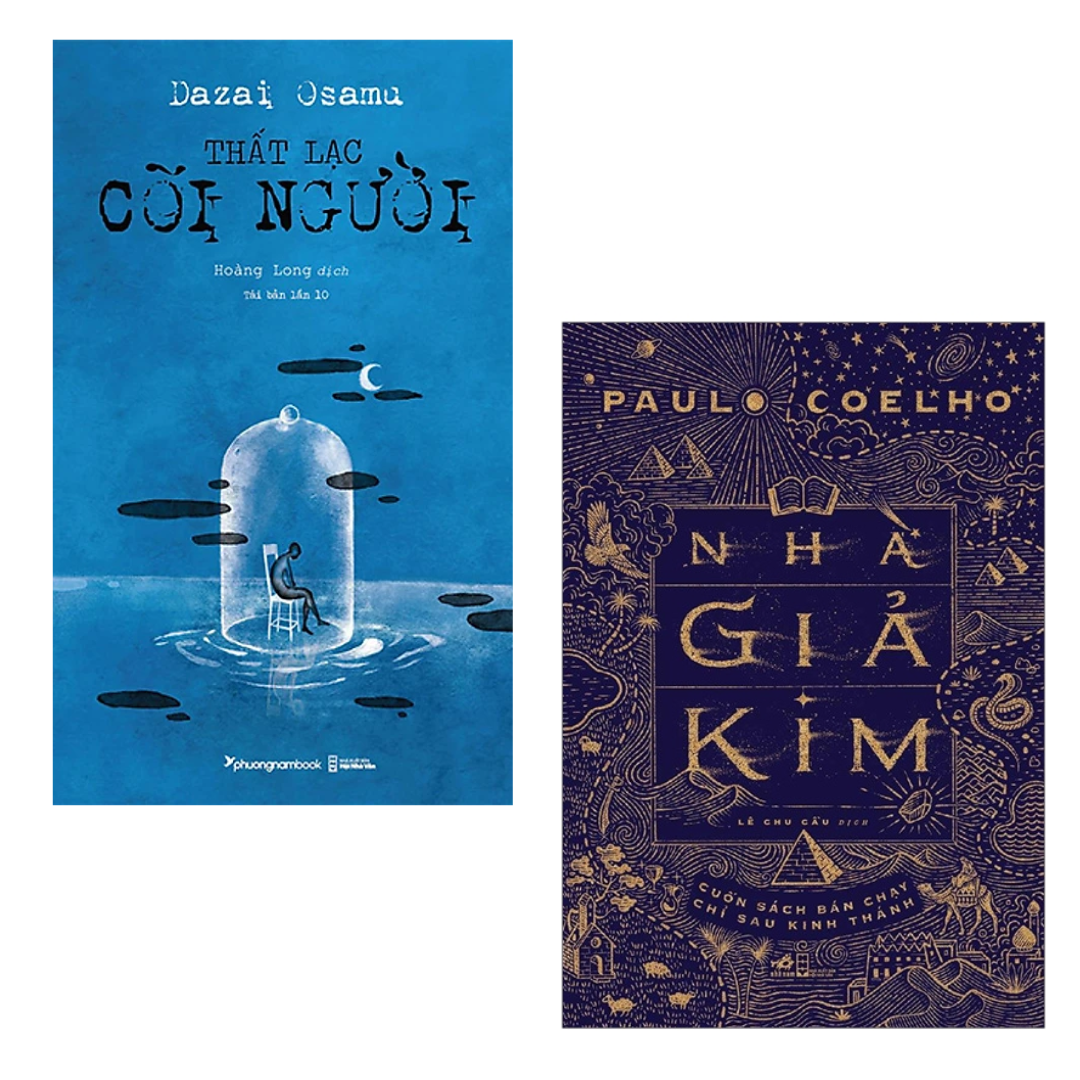 Combo Sách Hay Kinh Điển Nhà Giả Kim Paulo Coelho Thất Lạc Cõi Người Dazai Osamu Tặng Kèm Bookmark