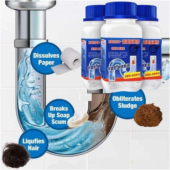 Bột thông cống bồn rửa bát đa năng nắp xanh