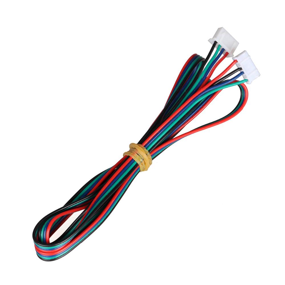 3DWAY Máy in 3D Bộ phận 4PCS/Lô 1M/2M hai pha XH2.54 4Pin đến 6pin Cáp đầu nối động cơ đầu cuối cho động cơ bước Nema 42