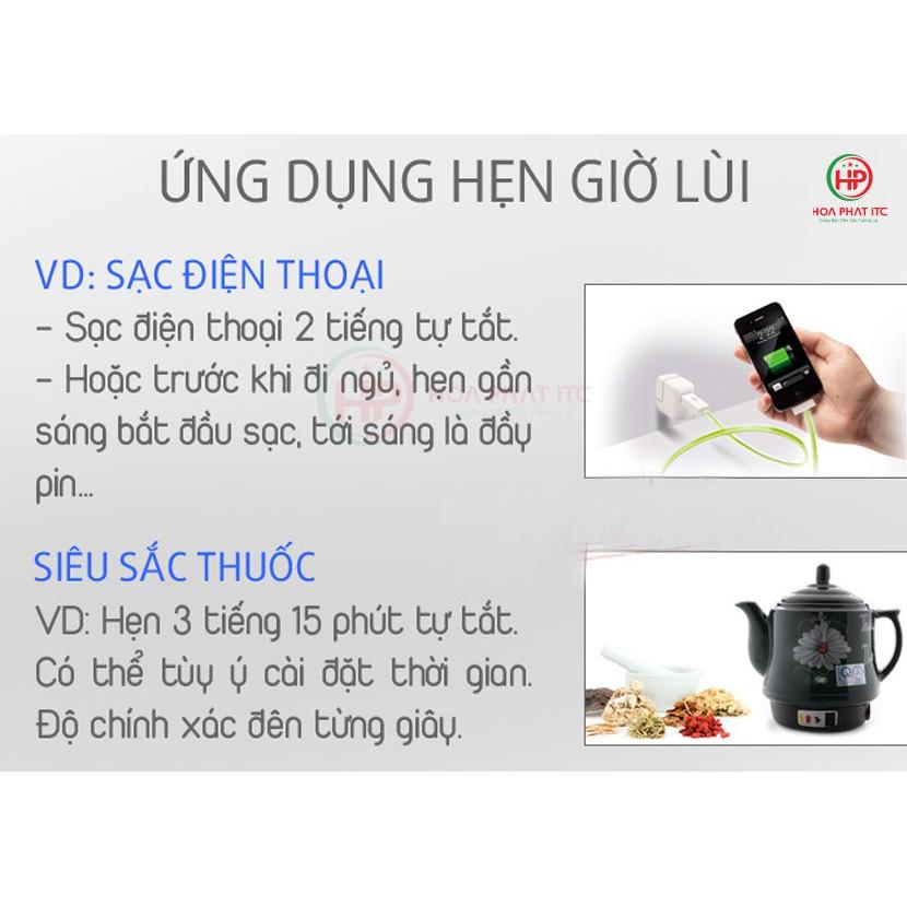 Ổ cắm hẹn giờ bật tắt thông minh Komax ETG-2A hẹn giờ bặt tắt theo chu kỳ 7 ngày