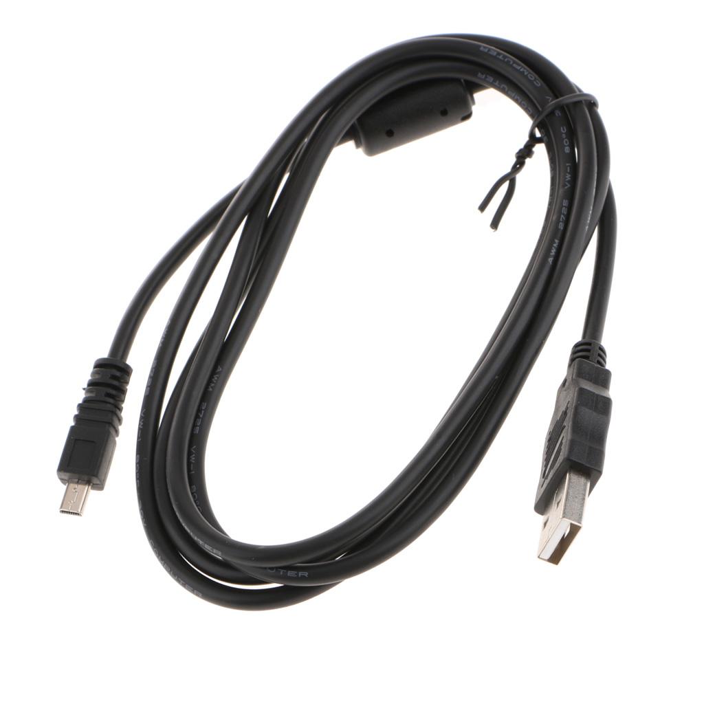 Hilabee 1.5 M 8 Pin USB Đồng Bộ Dữ Liệu Dây Sạc Cho Nikon Máy Ảnh SLR Kỹ Thuật Số-Đen