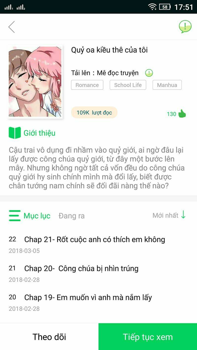 quỷ oa kiều thê của tôi chapter 6 13
