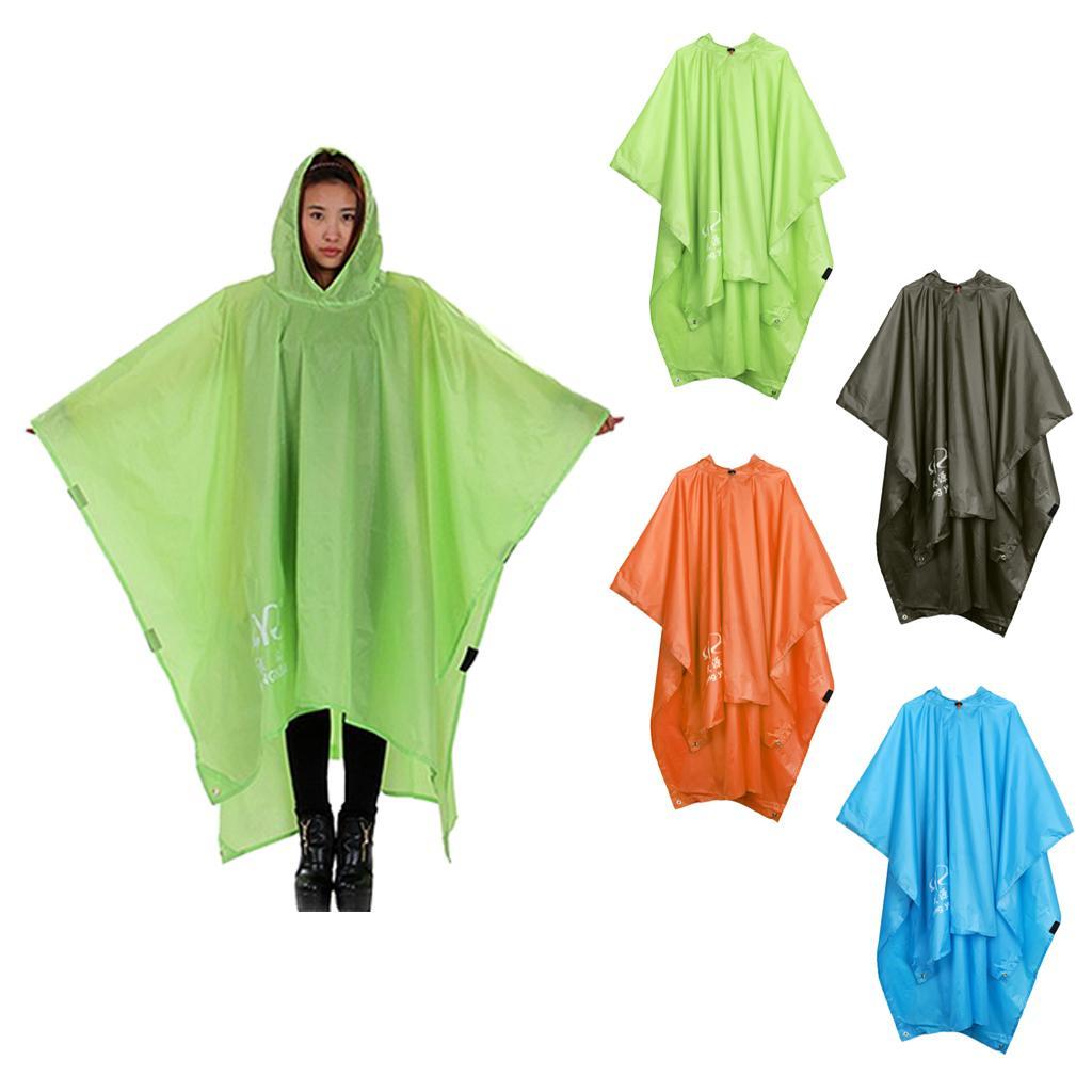 Multifunction Raincoat Poncho Cover Tent Hiking Rainwear