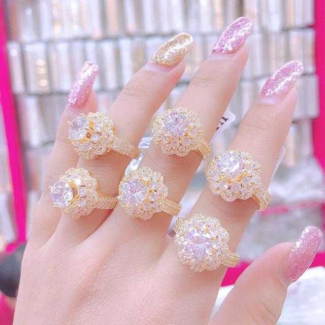 Nhẫn Nữ Hợp Kim Đính Đá