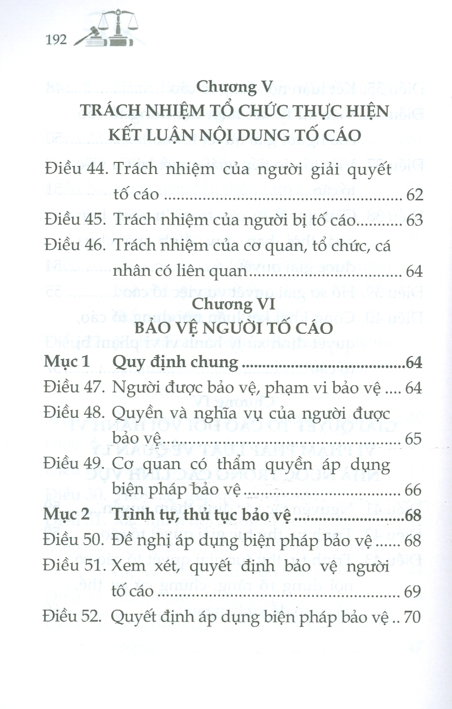 Luật Tố Cáo Và Văn Bản Hướng Dẫn Thi Hành