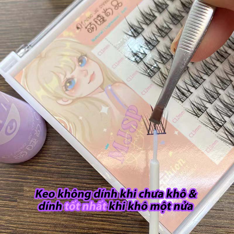 Keo dán mi giả Shangpin Adorable Lashes MJSP12ml Dính tự nhiên, không dễ rụng, dễ tháo, nhanh khô và không kích ứng