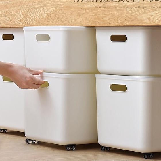 Bánh xe gắn ngoài hộp đựng đồ thùng rác thùng gạo tiết kiệm lao động bánh xe nhỏ babo