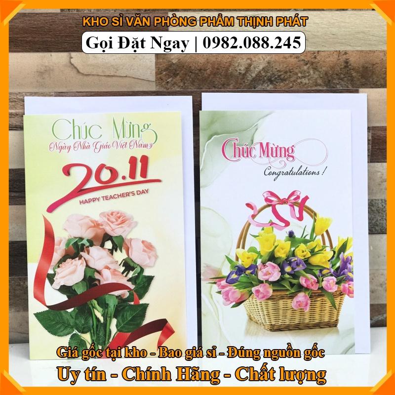 Thiệp 8/3 - 20/11 Chúc mừng Ngày Nhà Giáo Việt Nam, Tri Ân Thầy Cô (vpp thịnh phat)