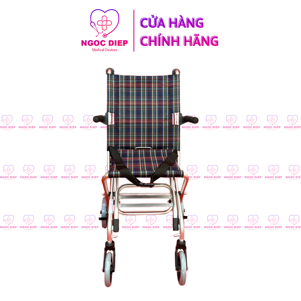 Xe lăn OROMI DY019001 - Xe lăn du lịch khung nhôm siêu nhỏ nhẹ cao cấp, có thể gấp gọn