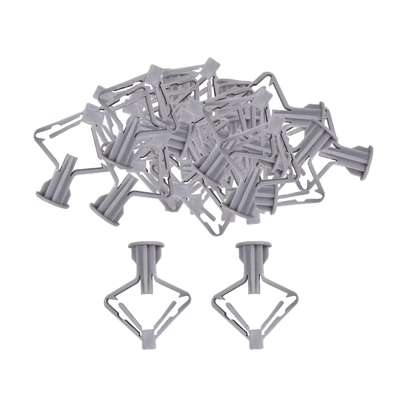 100Pcs Plasterboard Screws, Drywall Cavity Wall Fixings Screws Fastener, Expansion Tube Wall Installation Fastener for Lamp Installation