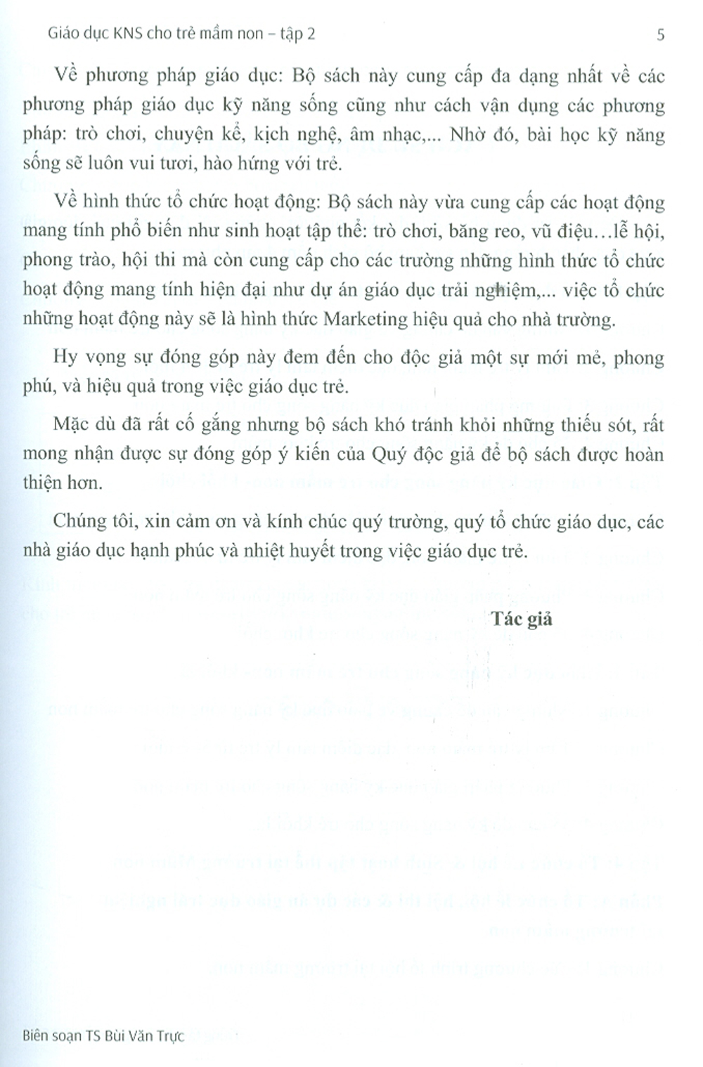 Giáo Dục Kỹ Năng Sống Cho Trẻ Mầm Non - Tập 2 (Sách Dành Cho Giáo Viên)