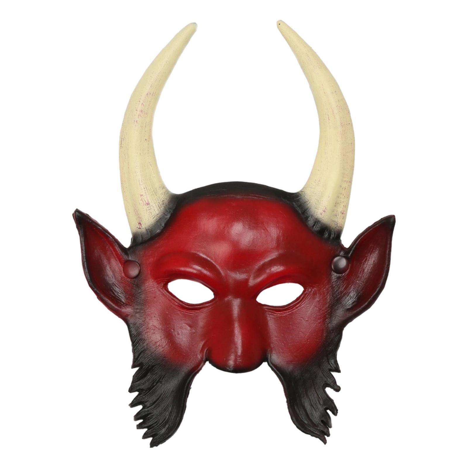 Devil Face Cover, Cosplay Fancy Dress Masquerade , Halloween for Prom Stage Performance Party Night Club