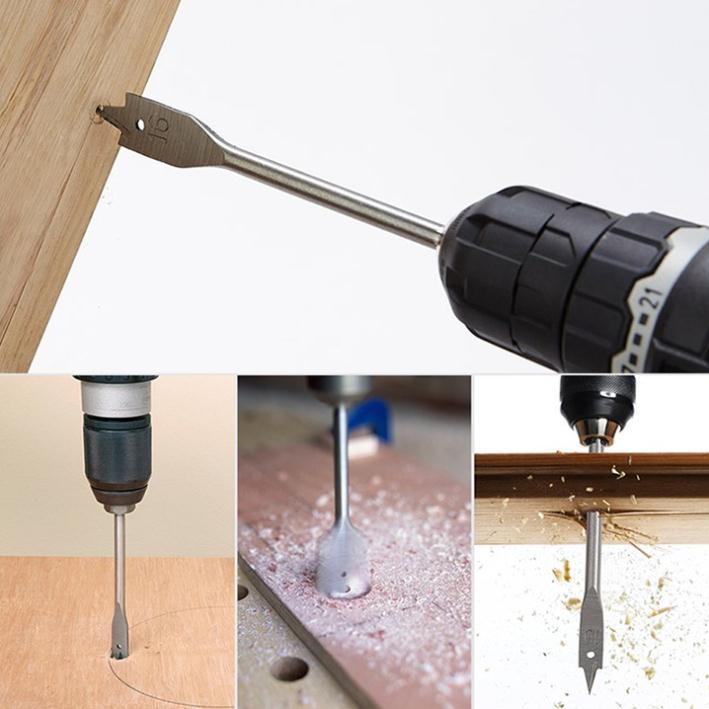 BỘ 6 MŨI KHOAN KHOÉT LỖ GỖ HÌNH ĐUÔI CÁ