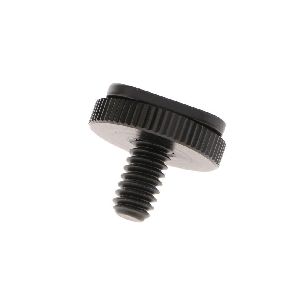 Metal 1/4"-20 Tripod Screw to Flash Camera Hot Shoe Mount Adapter + 1