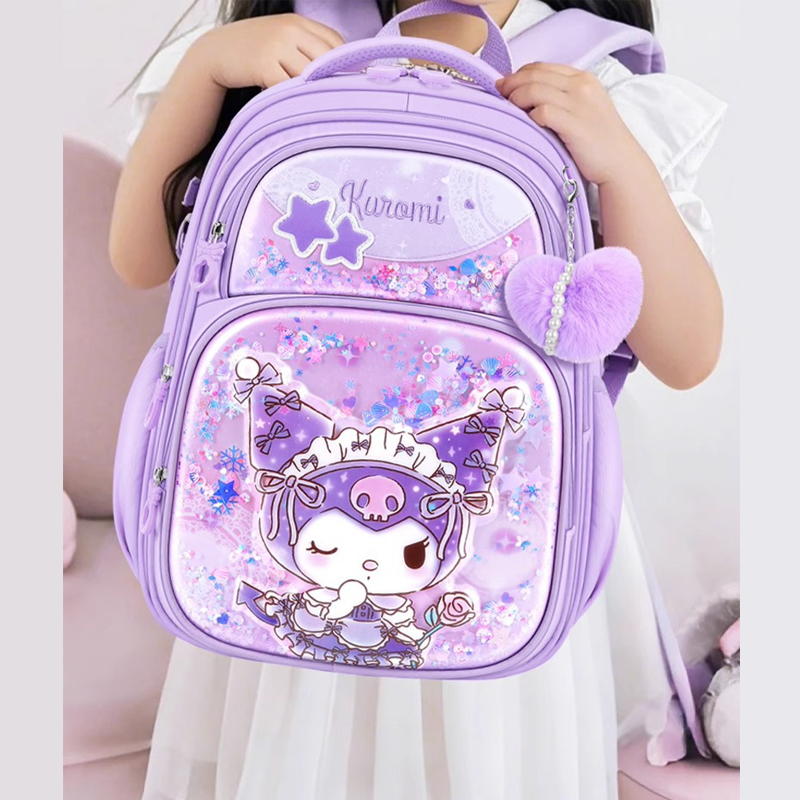 Ba lô KUROMI - CIN học sinh cấp 1 bảo về cột sống cho bé - BEE GEE HS1321