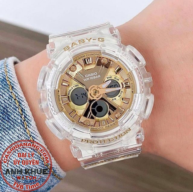 Đồng hồ nữ dây nhựa Casio Baby-G chính hãng BA-130CVG-7ADR (43mm)