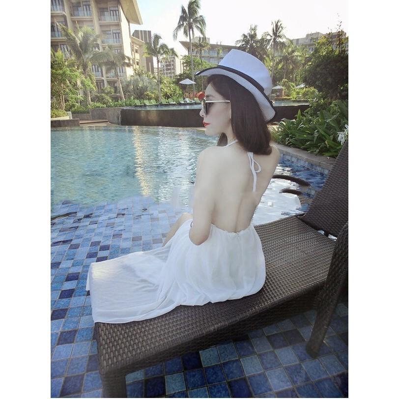 Đầm Maxi Phối Ren Hàng Nhập Quảng Châu Rất Đẹp chất chiffon lót thun thoáng mát và co giãn