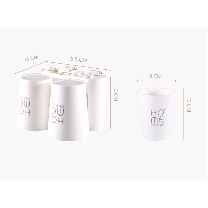 Kệ Để Bàn Chải Đánh Răng Cọ Trang Điểm Dán Tường Nhà Tắm Jodily StarHome