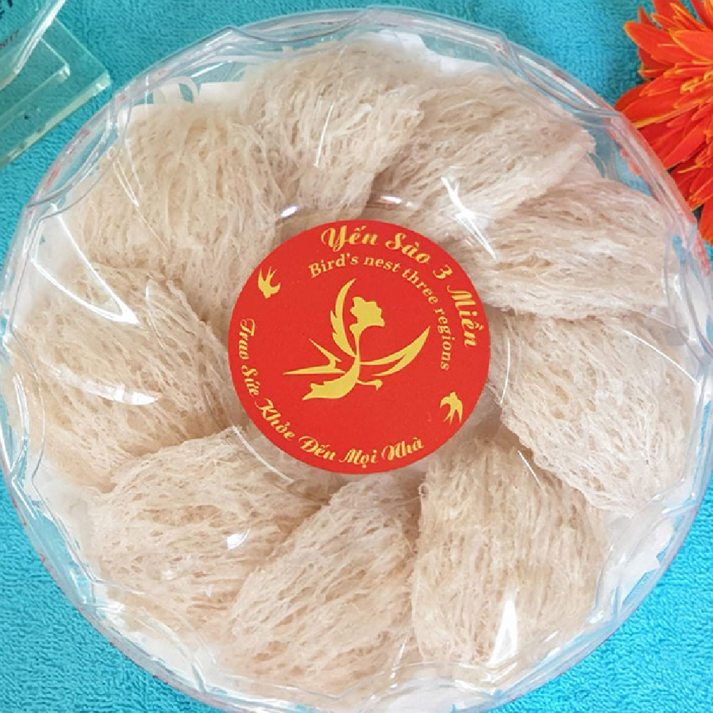 Tổ Yến Tinh chế loại 100 gram- Thương hiệu YẾN SÀO BA MIỀN- Tăng cường hệ miễn dịch, Cải thiện tiêu hóa và thèm ăn, Tăng cường phát triển trí não cho bé, Thúc đẩy quá trình lành vết thương, Cung cấp năng lượng &amp; Khôi phục vẻ rạng rỡ