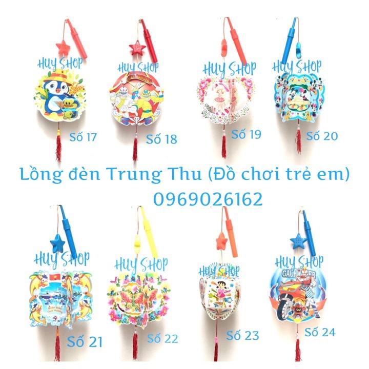 LỒNG ĐÈN TRUNG THU MÔ HÌNH ĐỦ KIỂU 17-24 (TRÒ CHƠI TRẺ CON)