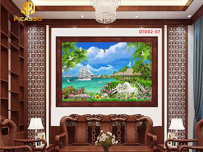 Tranh kính Phong cảnh thiên nhiên D1002 01