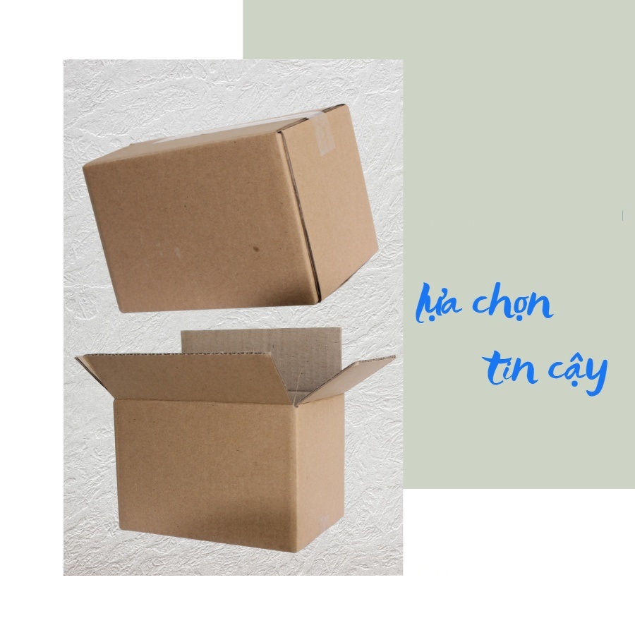 Combo 20 Hộp Bìa Giấy Carton Hộp Bìa Giấy Đóng Gói Hàng Dày Dặn Chắn Chắn KT 15x10x10cm