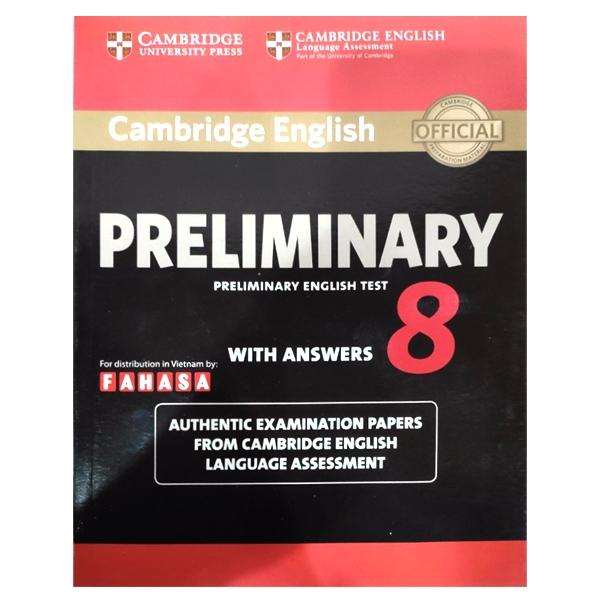 Hình ảnh Cambridge English Preliminary - Preliminary English Test 8 with Answers (reprint edition)
