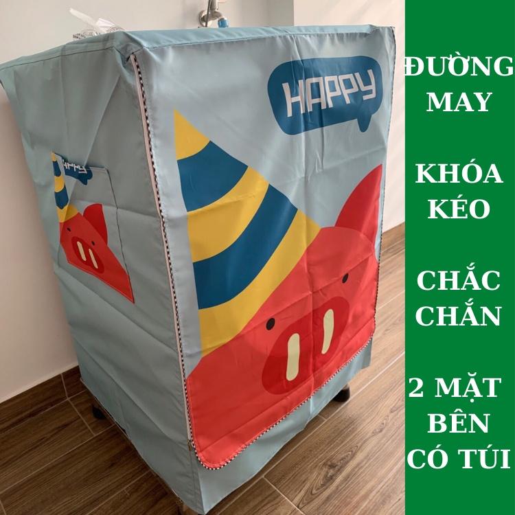 Áo Trùm Máy Giặt Cửa Ngang, Cửa Trước Vải Bạt Cao Cấp Chống Mưa Nắng