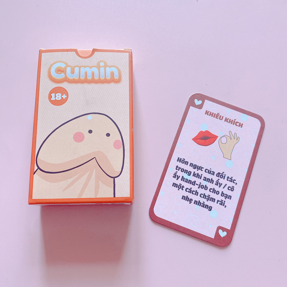 [Che Tên] Bộ Bài Cặp Đôi Cumin Dạo Đầu Cho Cặp Đôi Hẹn Hò 51 Lá Bài Drinking Game Quyến Rũ Cho Tình Yêu Cháy Bỏng