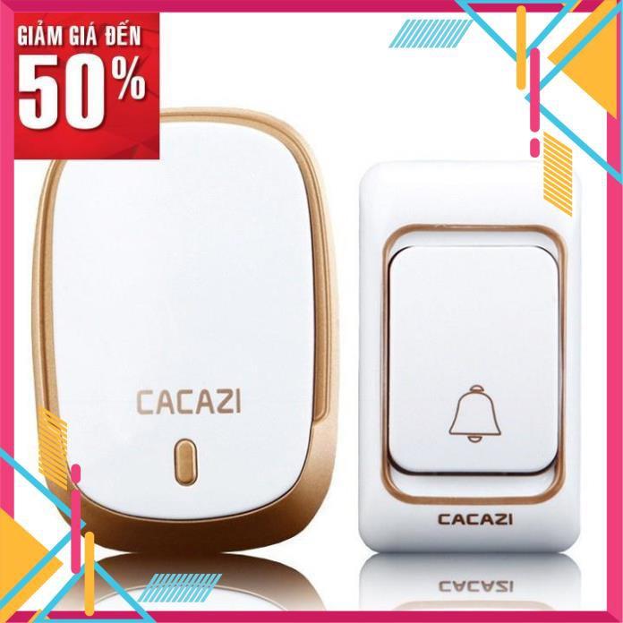 Chuông cửa không dây thông minh cacazi k01 báo khách điều khiển từ xa 300m chống nước cao cấp