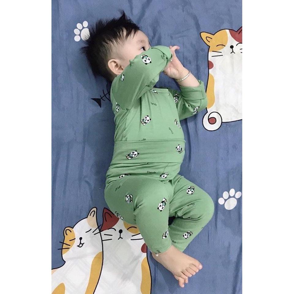 Bộ Dài Tay Thun Lạnh Cho Bé Trai & Bé Gái Từ 6kg Đến 18kg