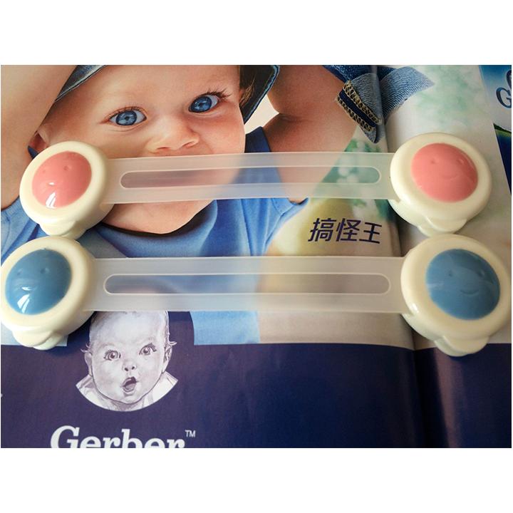 COMBO 4 DÂY KHÓA CHẶN CỬA TỦ, TỦ LẠNH, NGĂN KÉO AN TOÀN CHO BÉ - Màu ngẫu nhiên