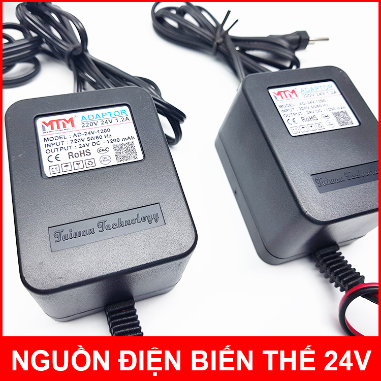 Hình ảnh Nguồn điện adaptor biến thế máy phun sương lọc nước RO 220V 24V 1.2A MTM chính hãng