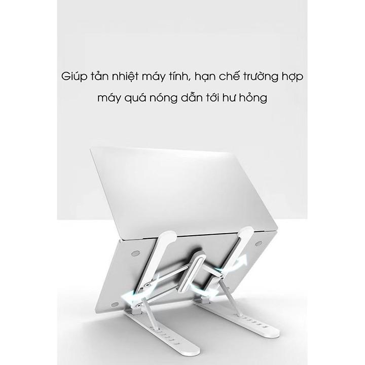 Giá đỡ laptop stand nhựa ABS hỗ trợ tản nhiệt có thể gấp gọn chỉnh độ cao