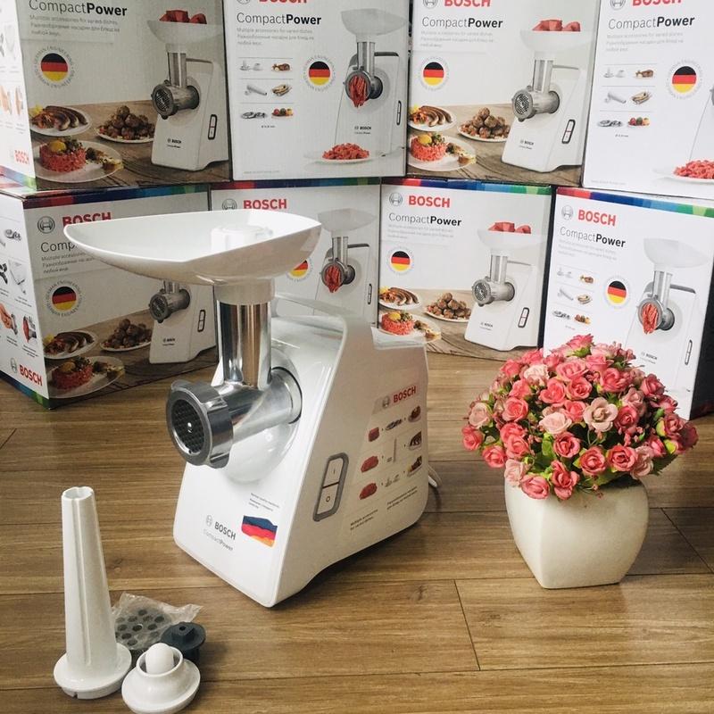 Máy Xay Thực Phẩm Đa Năng Boch MFW3520W , Máy Xay Thịt Công Suất 500w, 2 Tốc Độ, Dung Tích 2.3L