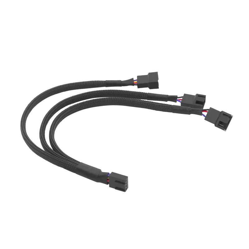 Chất Lượng Cao 1 Đến 3 4 Chân Molex TX4 CPU 4 Pin PWM Ốp Lưng Quạt Làm Mát Bộ Chia Hub nguồn Quạt Ra Cáp