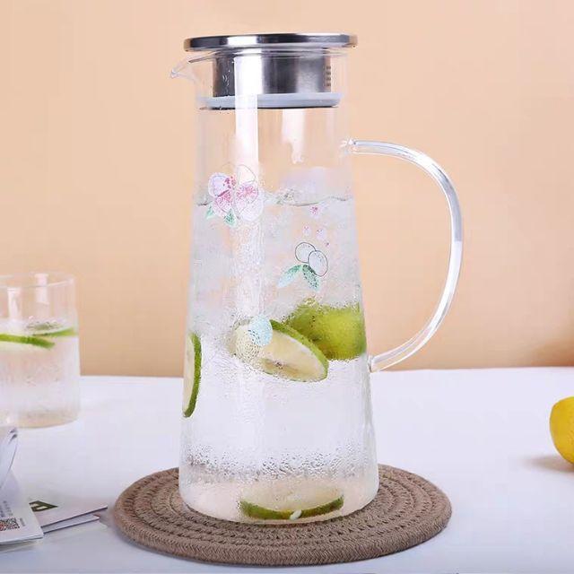 Bình đựng nước thủy tinh siêu chịu nhiệt 1500ml