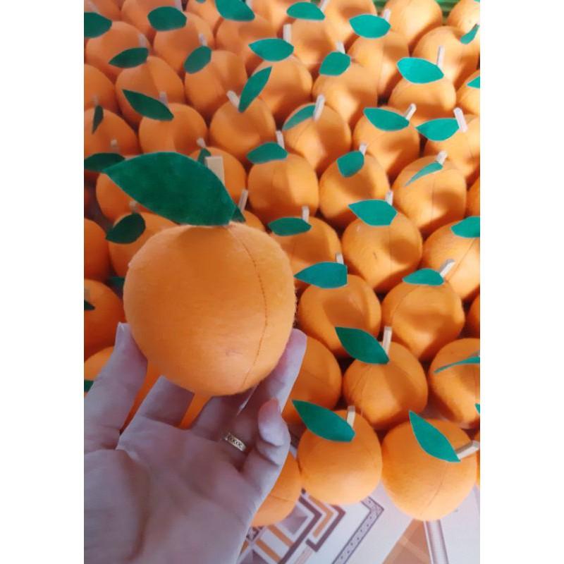 Quả cam- Đồ dùng mầm non bằng nỉ-Củ quả nỉ- Đồ chơi bằng vải nỉ