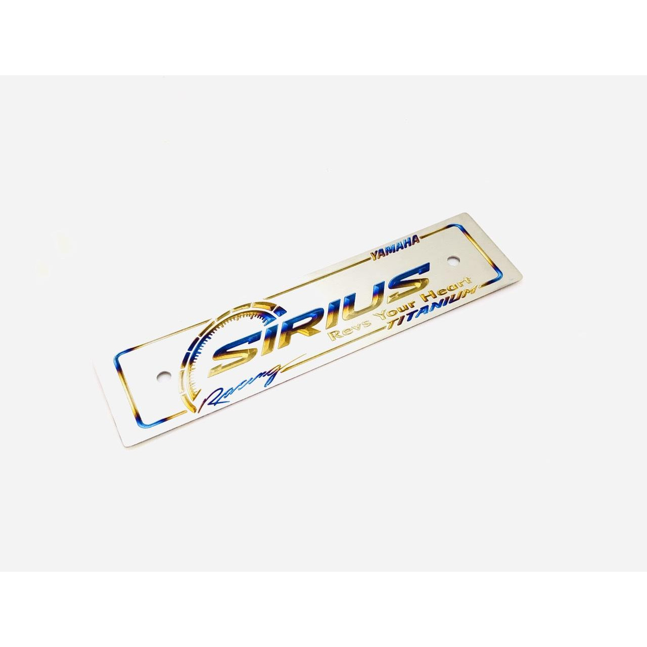 Bảng tên titan dành cho xe sirius yamaha