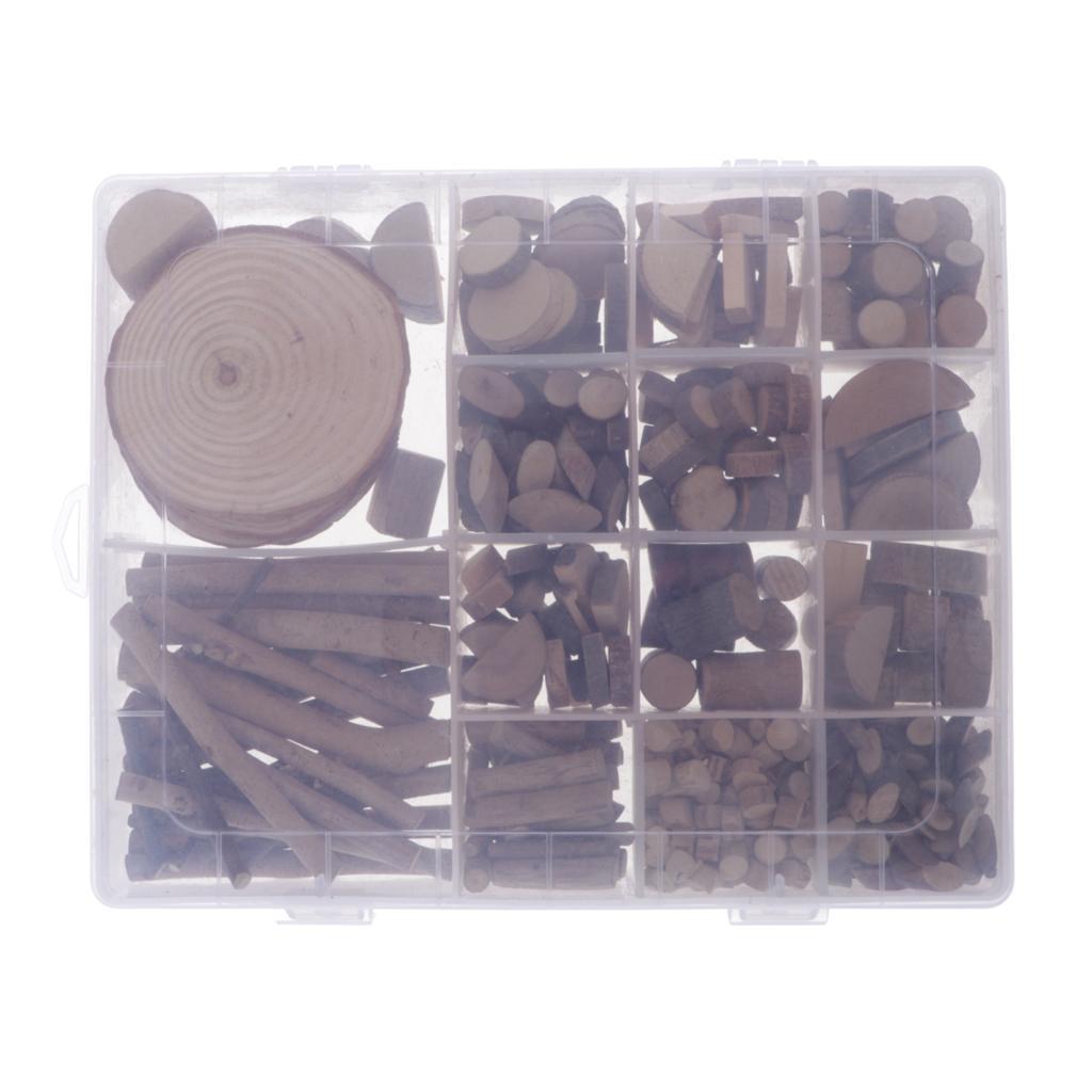 1 Box Irregular Natural Tree Wood Slices for Wedding Home Art Crafts Decors