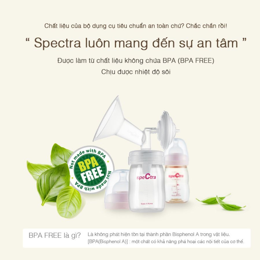 Phụ kiện máy hút sữa Spectra - full bộ