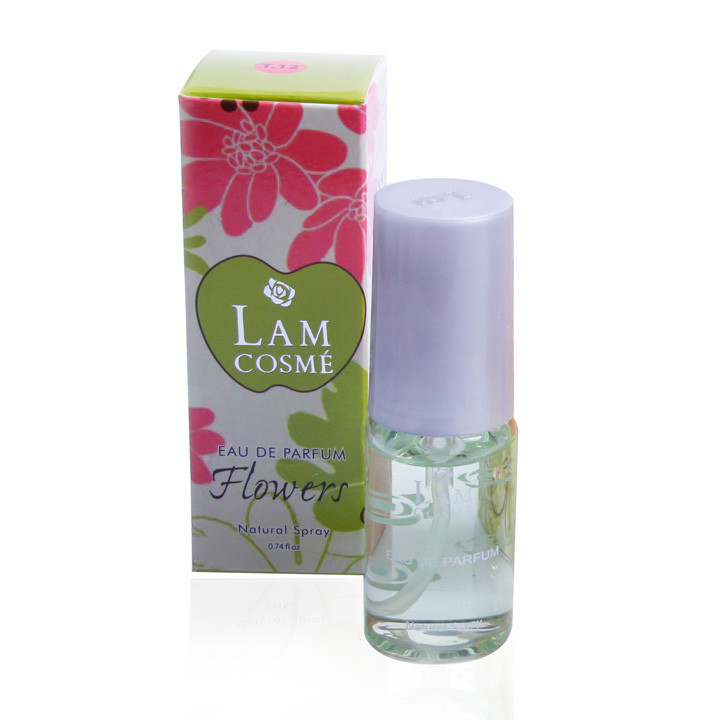 Bộ 3 chai nước hoa nữ Lamcosmé Flowers, Hương hoa cỏ thiên nhiên (22ml)