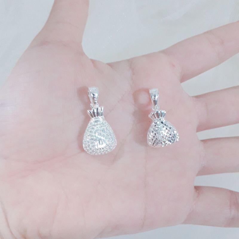 Mặt Dây Chuyền Bạc Đính Đá cao cấp túi tiền YN JEWELRY