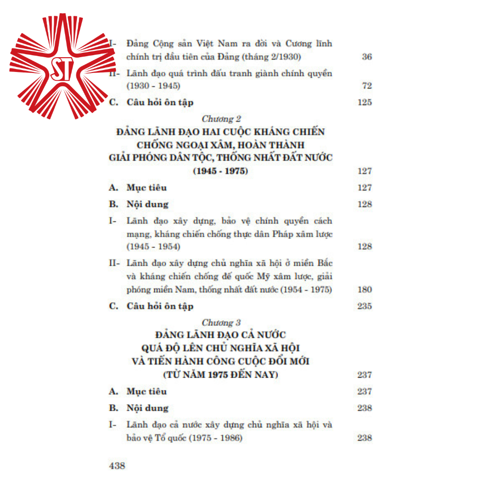 Giáo trình lịch sử Đảng Cộng Sản Việt Nam (Dành cho bậc đại học hệ không chuyên lý luận chính trị)