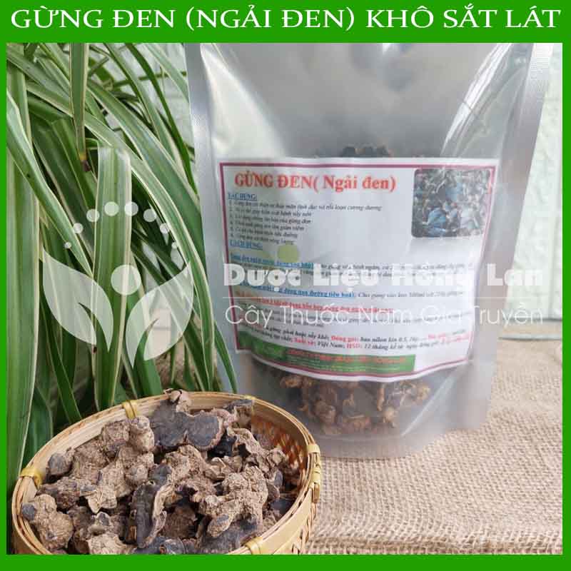 [THƯỢNG HẠNG] 100g Củ Gừng Đen (Ngải đen) khô sắt lát (hàng mới, thơm, không chất bảo quản)