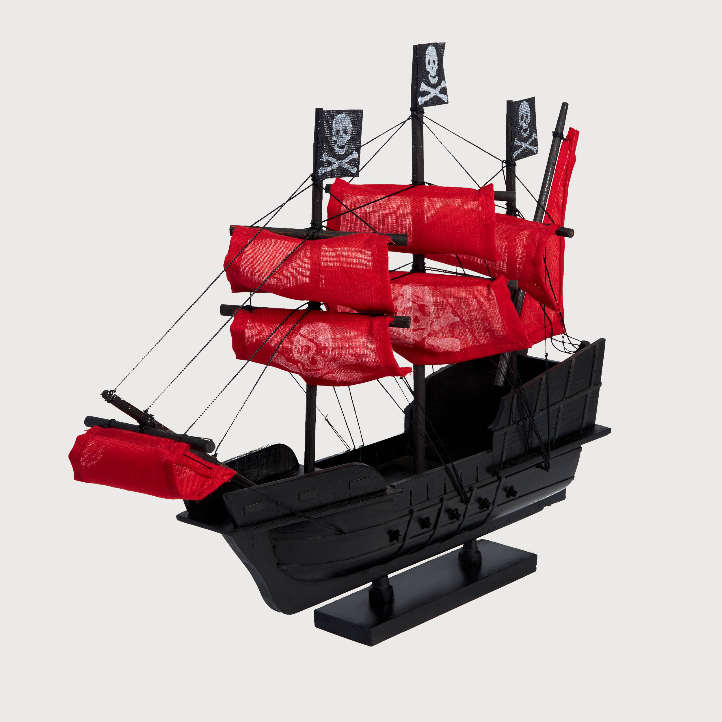 Mô hình Thuyền Cổ BLACK PEARL/ Red cao cấp, mô hình gỗ tự nhiên, lắp ráp sẵn 1st FURNITURE bằng gỗ tự nhiên cao câ
