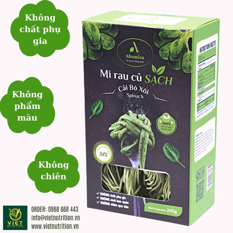 Mì rau củ sạch cải bó xôi 240g