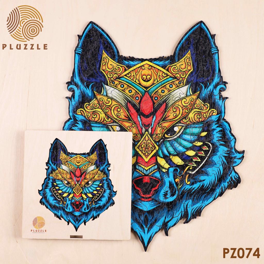Bộ xếp hình gỗ thông minh puzzle đồ chơi ghép hình - Con Sói – PZ074